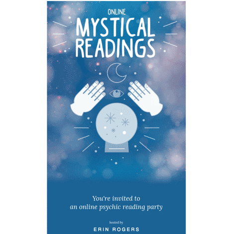 Online Psychic Reading Party Invite